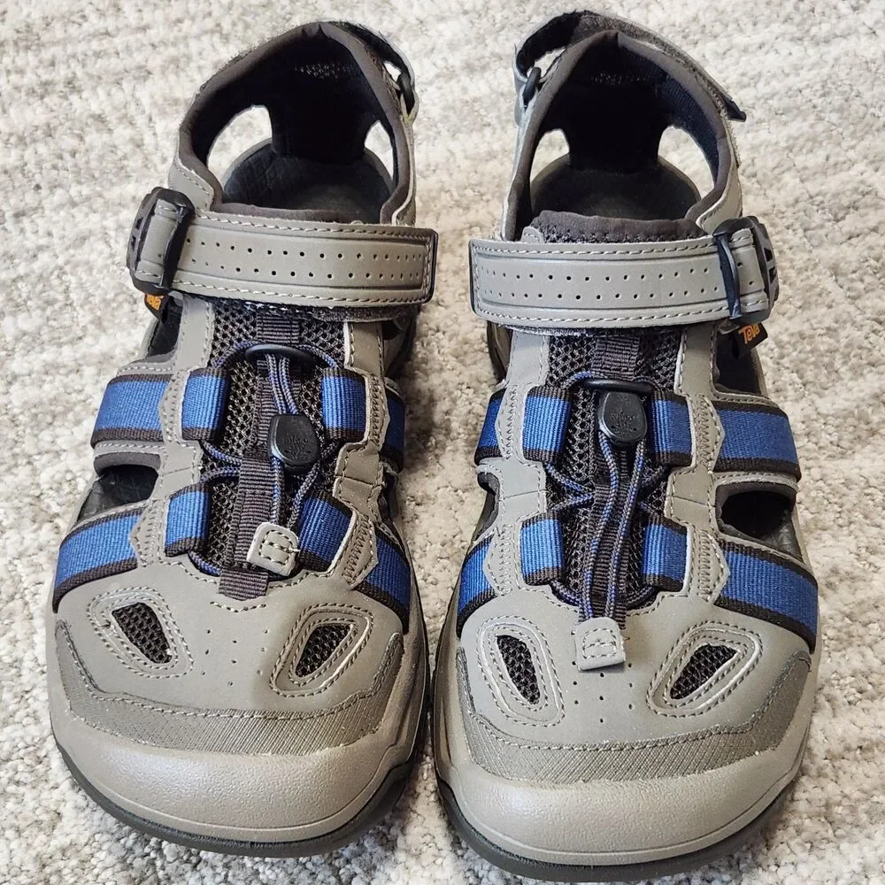 Teva men's Omnium 2 Water Hiking Sandals gray blue size 8 NWOT/Box